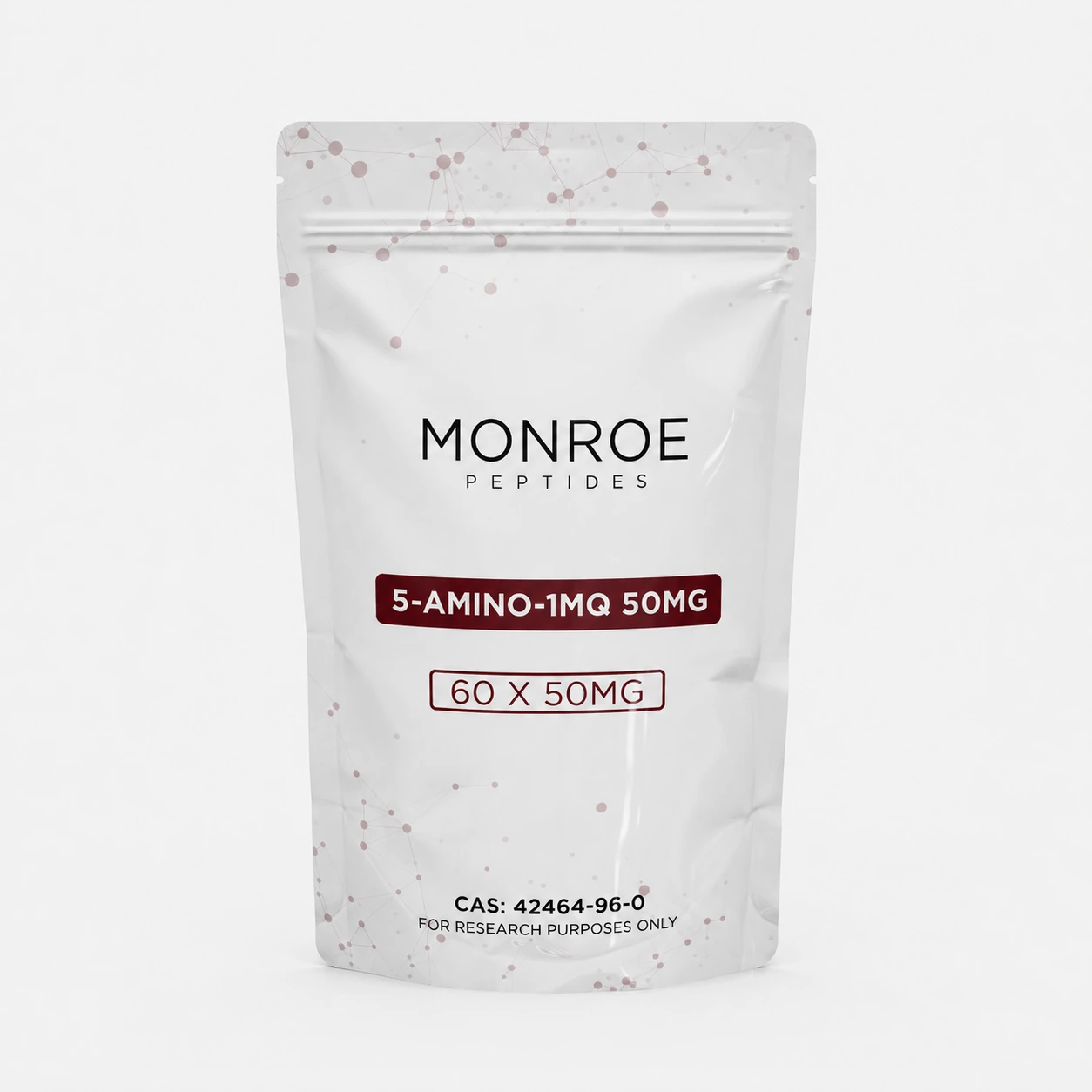 5-Amino-1MQ Tablets — 50mg oral packaging, 60 tablets; product photograph