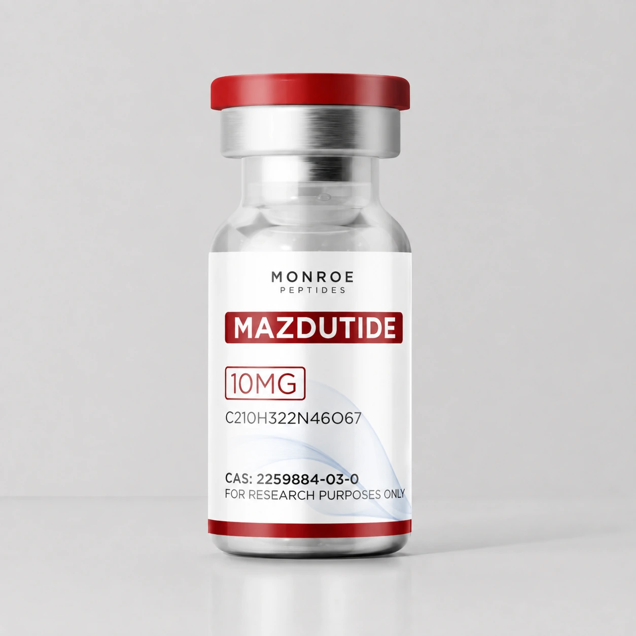 Mazdutide — 10mg vial; product photograph
